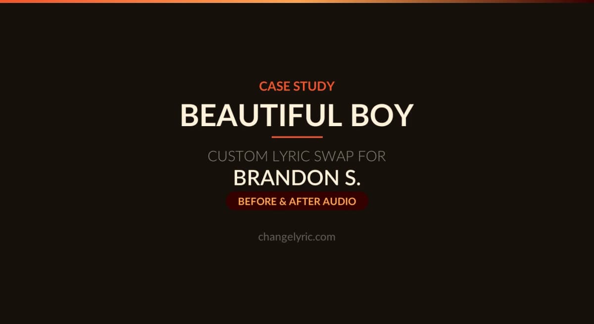 Beautiful Boy - name swap to Austin