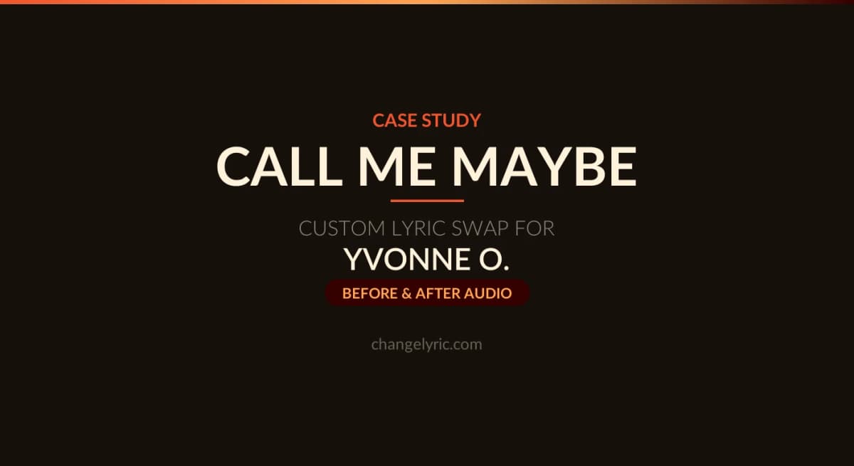 Call Me Maybe custom lyric swap for a fellowship graduation tribute