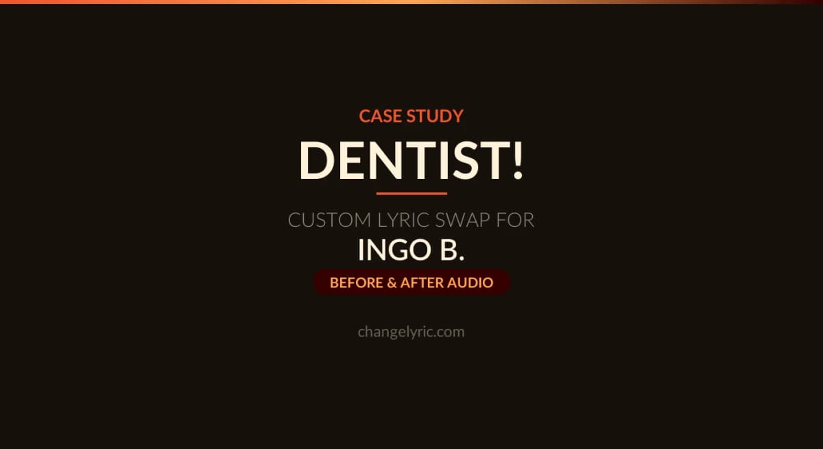 Showcase hero for a Dentist! parody with the title DENTIST! made for Ingo B.