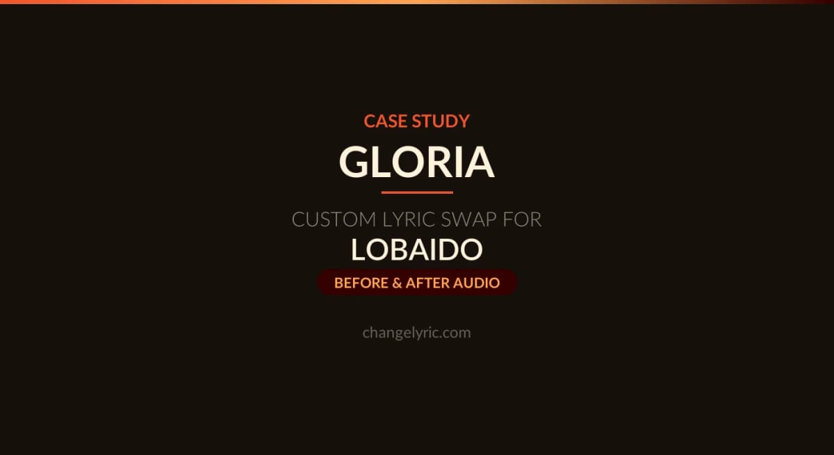 Gloria custom lyric swap for real estate parody