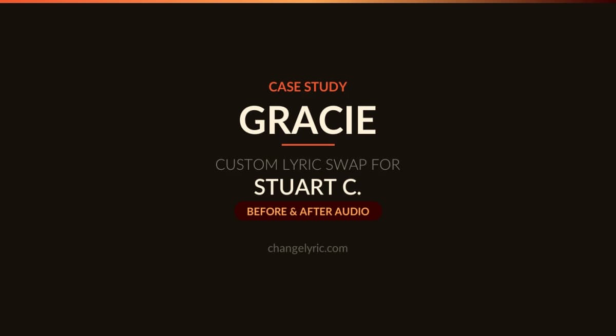 Gracie by Ben Platt - custom name swap for father-daughter wedding dance
