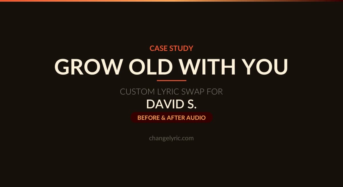 Grow Old With You - custom gender swap for a wedding
