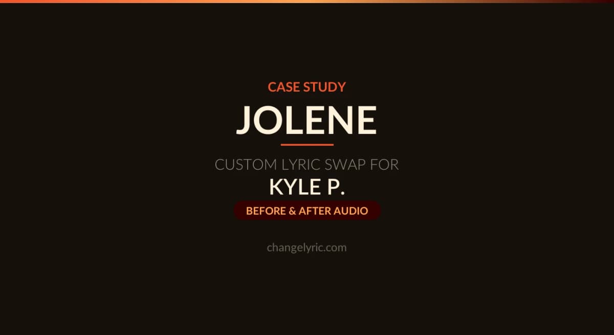 Jolene by Dolly Parton - custom name swap to Janine