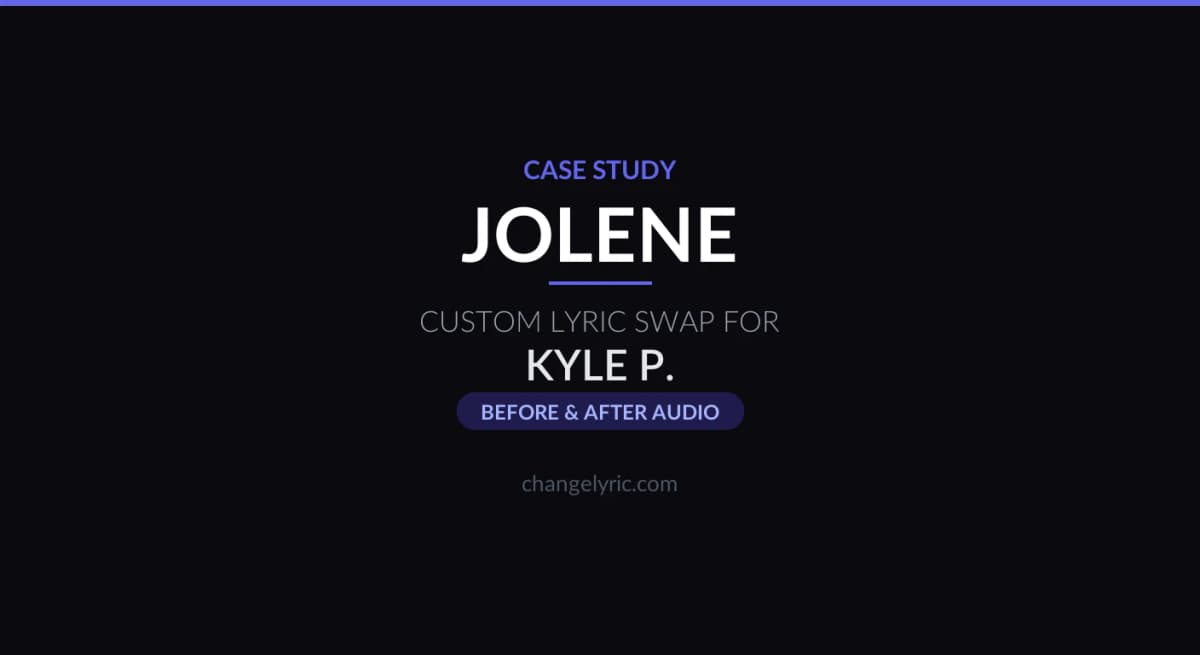Jolene by Dolly Parton - custom name swap to Janine