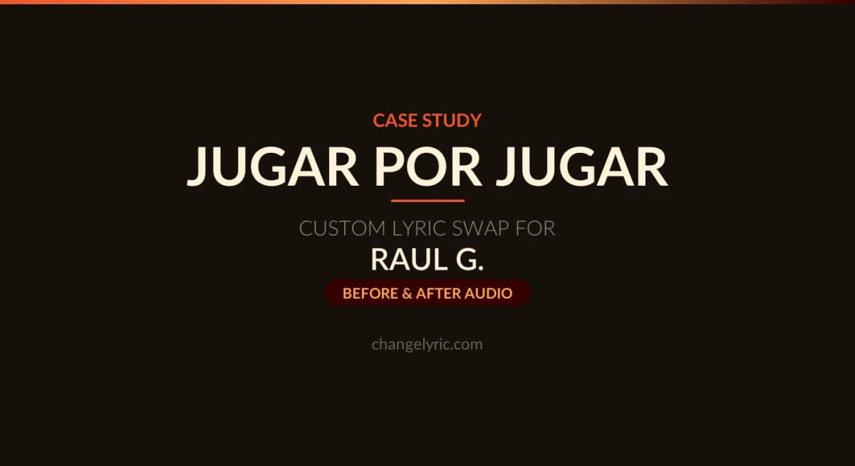 Jugar por Jugar by Joaquín Sabina - custom personal lyric rewrite