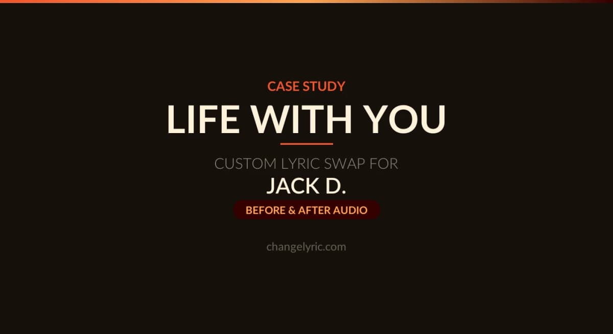 Life With You by Kelsey Hart - custom red hair lyric swap
