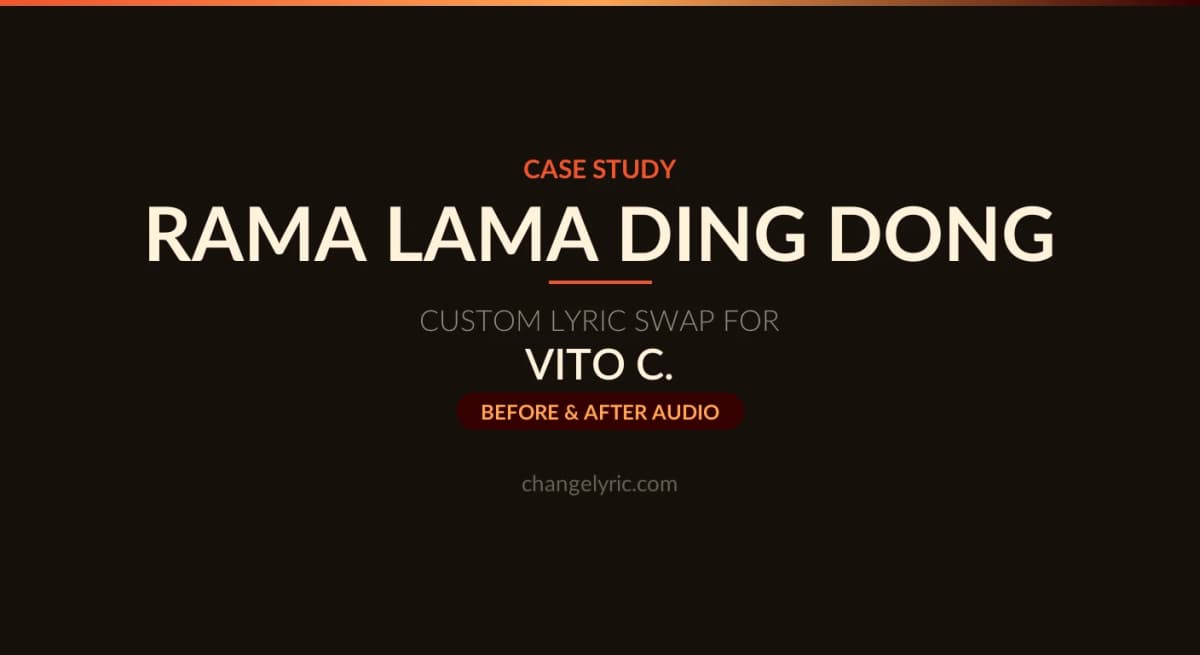 Rama Lama Ding Dong by The Edsels with a custom Cama name swap