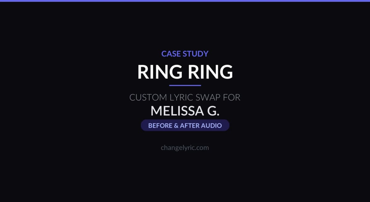 ABBA's Ring Ring transformed into Bling Bling parody