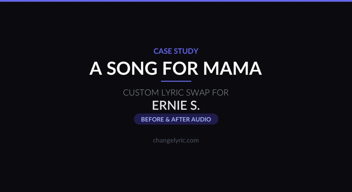 A Song for Wendy - Boyz II Men classic name swap