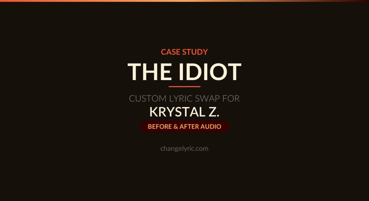 The Idiot custom lyric swap for a wildland firefighter