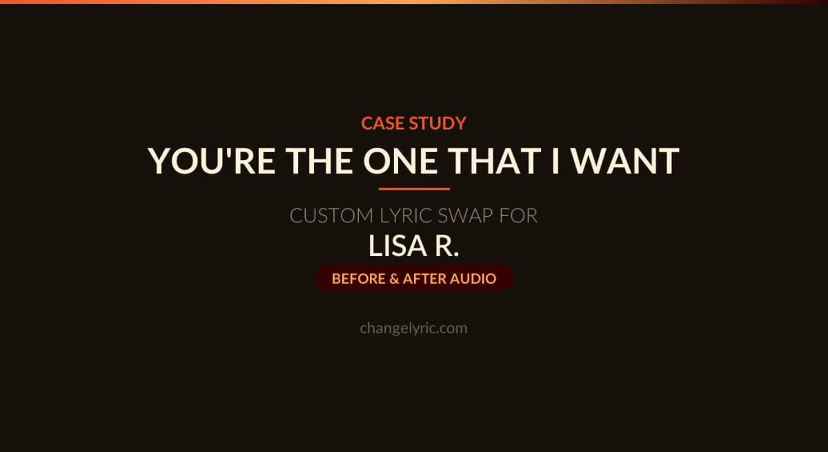 Custom lyric swap - You're The One That I Want from Grease turned into a Chef Jeff tribute